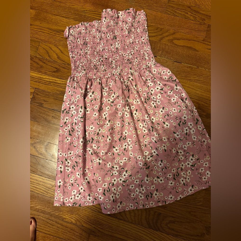 SHEIN strapless dress large